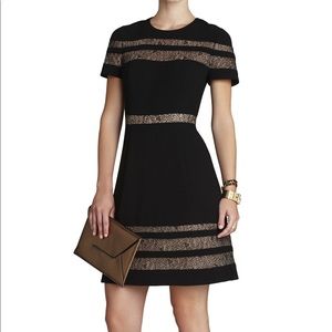 BCBGMaxazria Kalli Lace Insert Dress wShort Sleeve